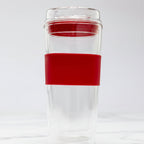 SipLux® Glass Travel Cup with Lid