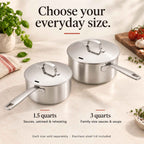 5-Ply Stainless Saucepan with Lid
