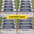 Thunder Grip Heavy-Duty Rubber Stair Treads for Outdoor