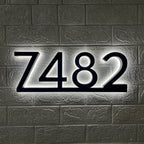 Backlit LED House Numbers with Underline – Modern Illuminated Address Numbers
